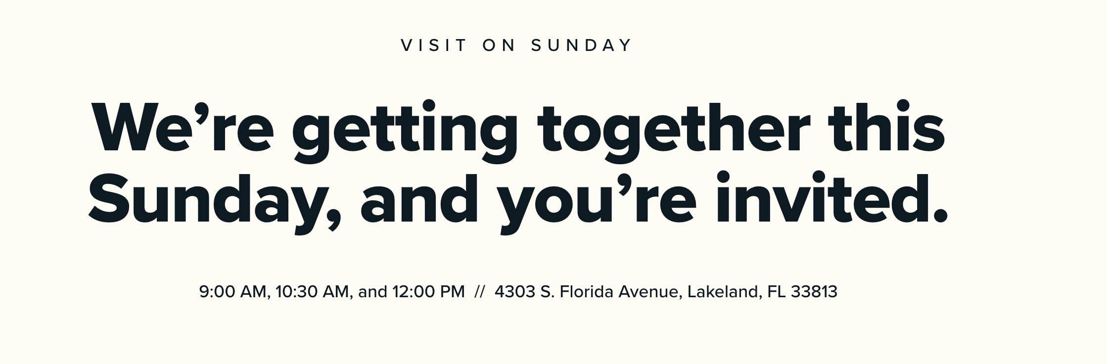 Focus on your main message