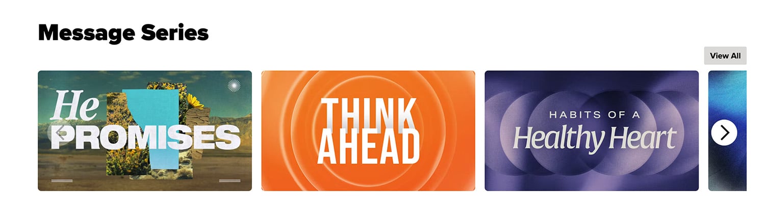 Pre recorded video messages for church goers