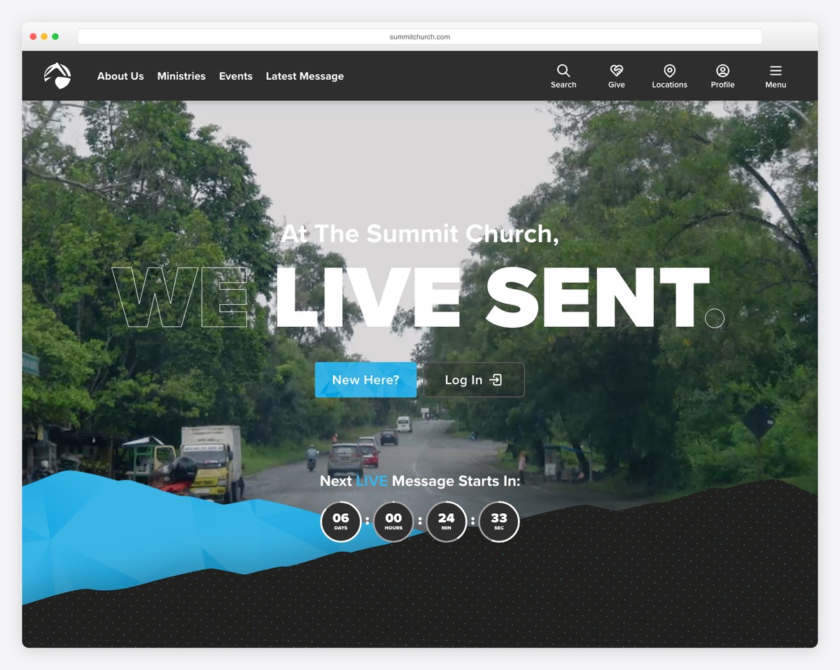 Summit Church (Durham, NC) website screenshot