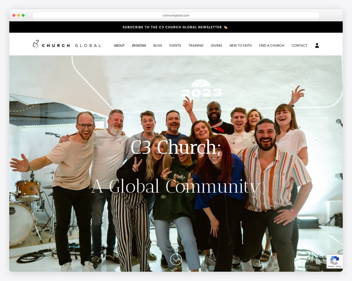 C3 Church Global church website design