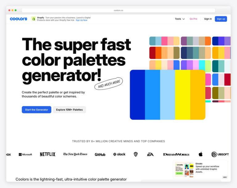 coolors palette