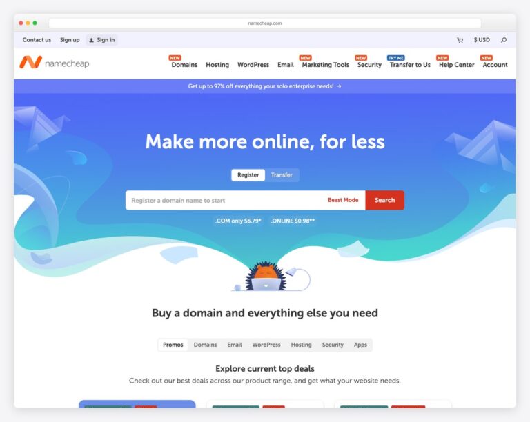 namecheap search