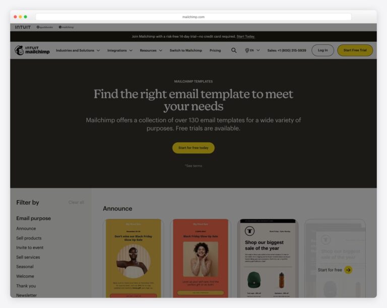 mailchimp templates