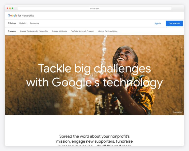 google nonprofits