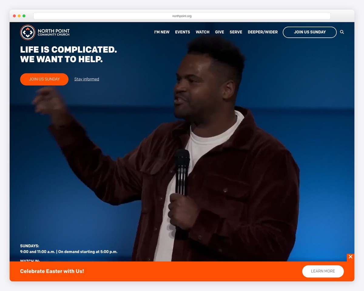 North Point Ministries website screenshot