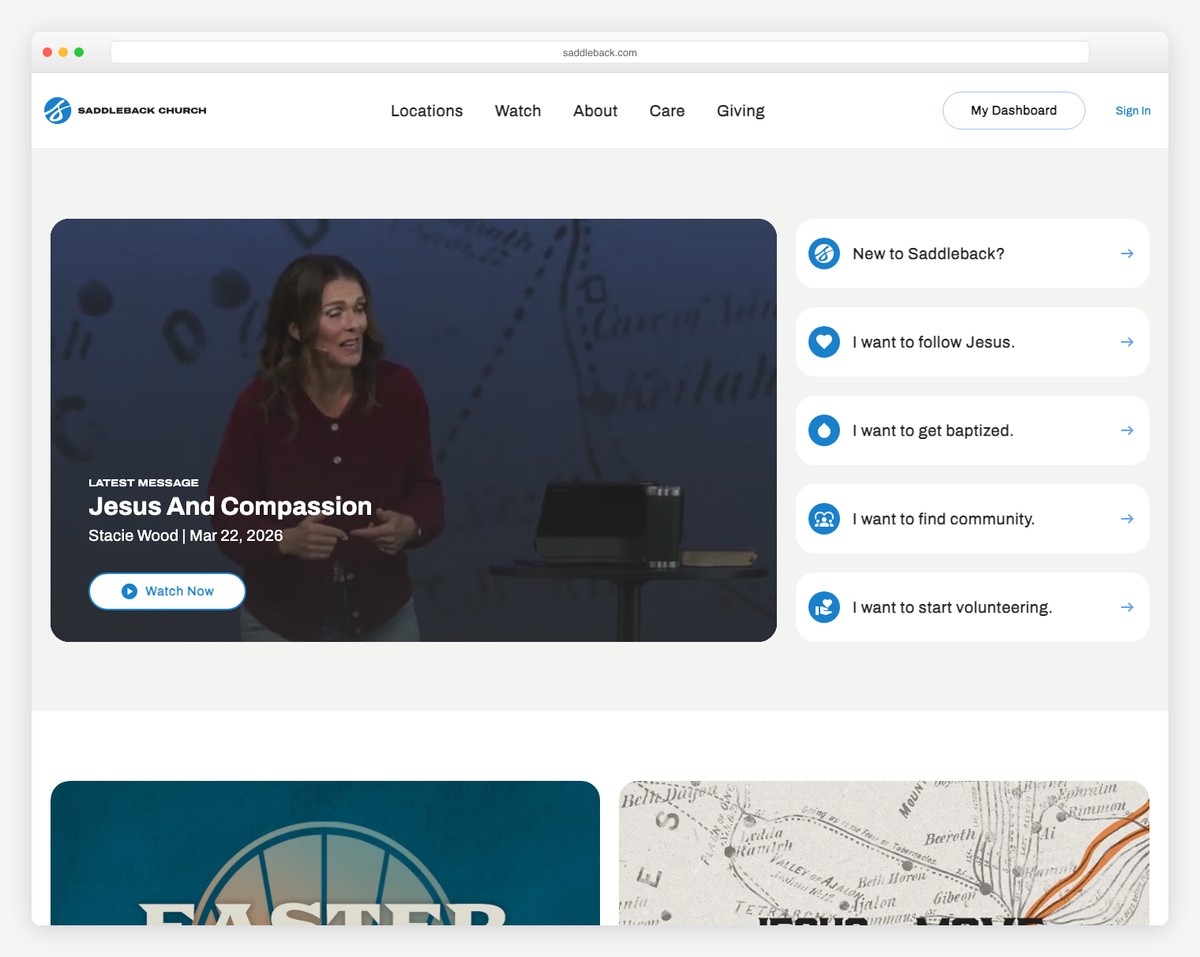 Megachurch Website Examples ChurchCreation