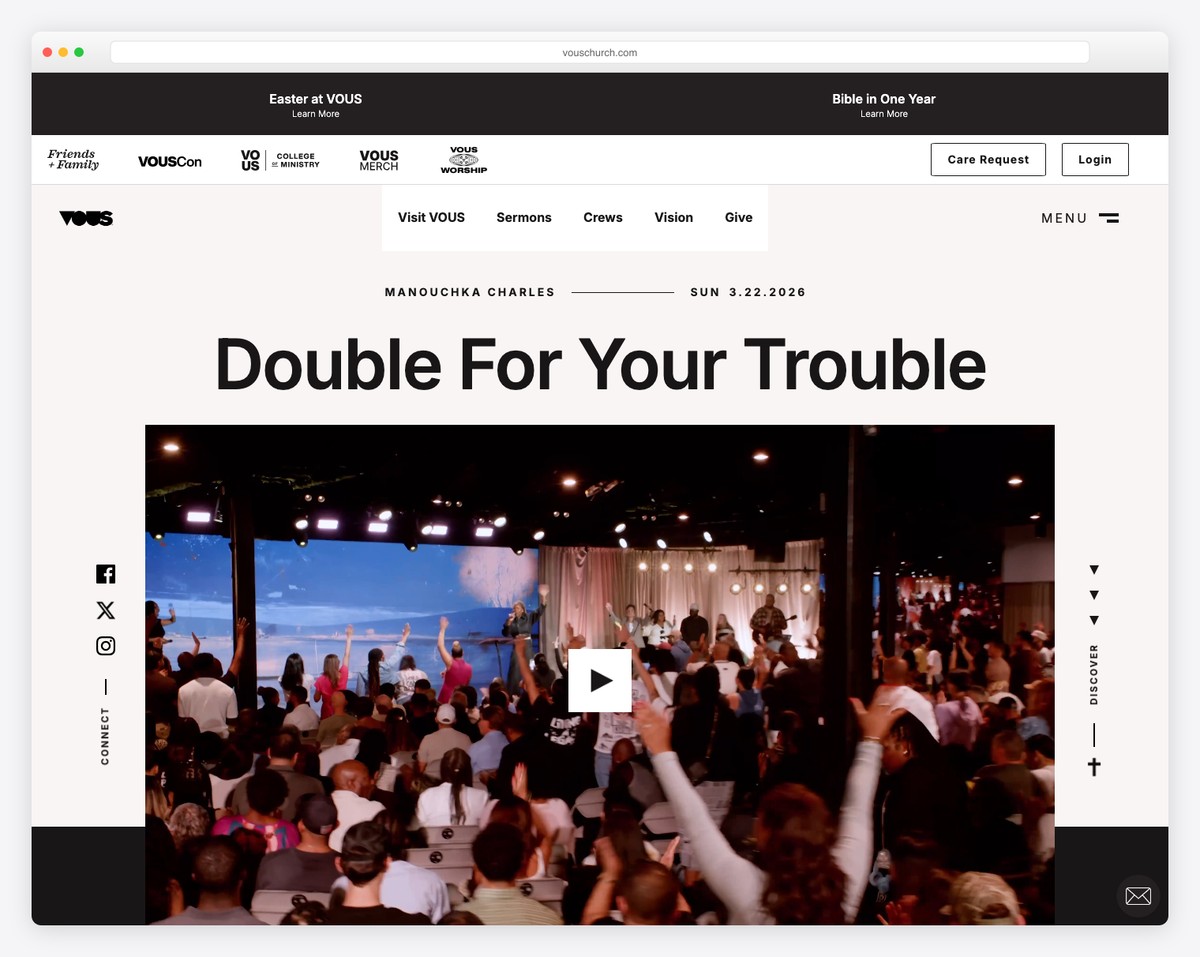 Vous Church (Miami, FL) website screenshot