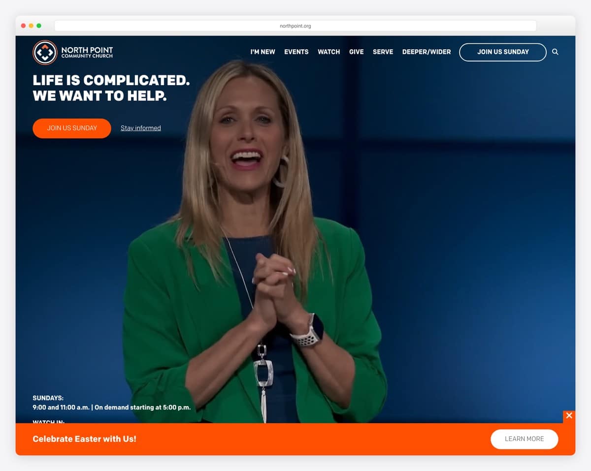 North Point Community Church church website design