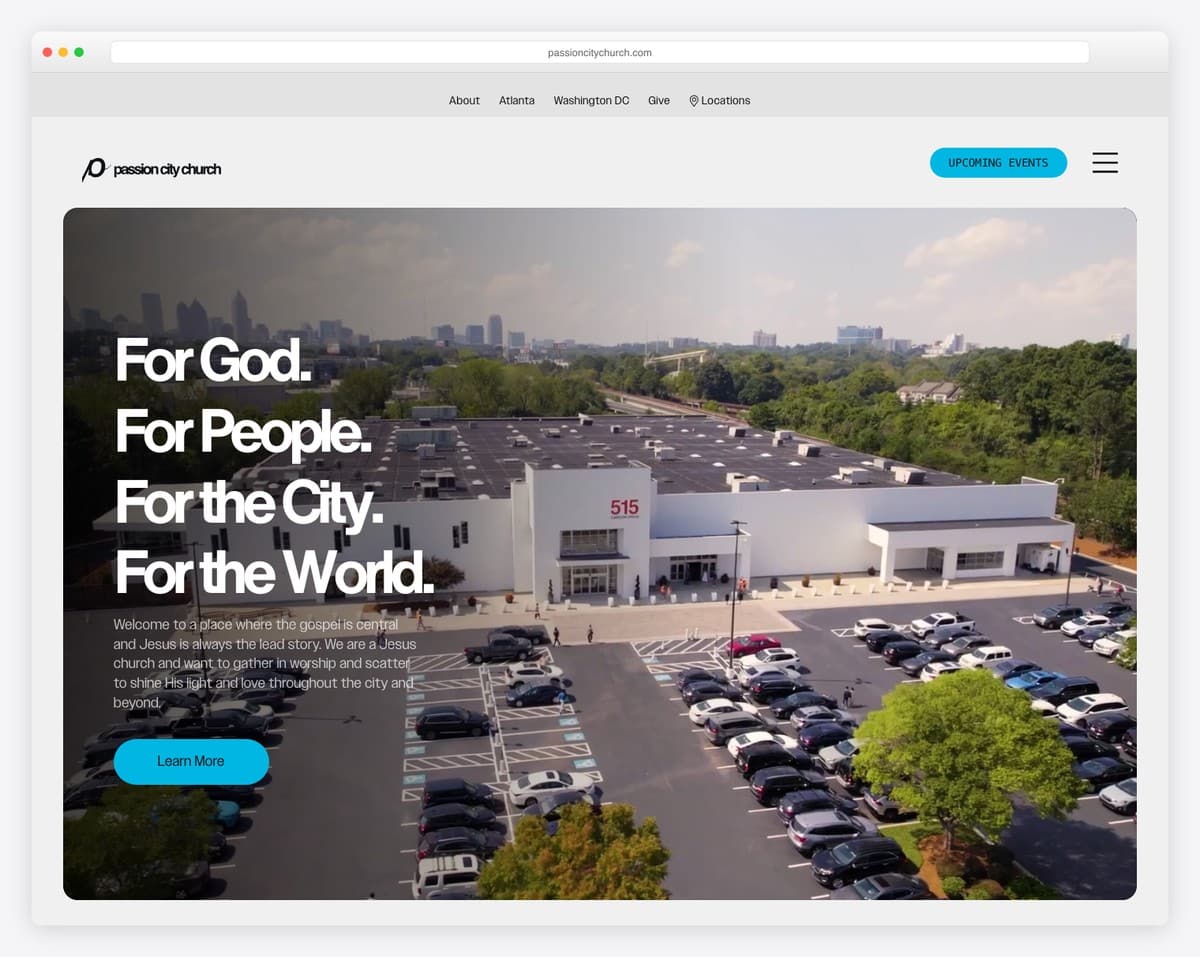 Passion City Church church website design