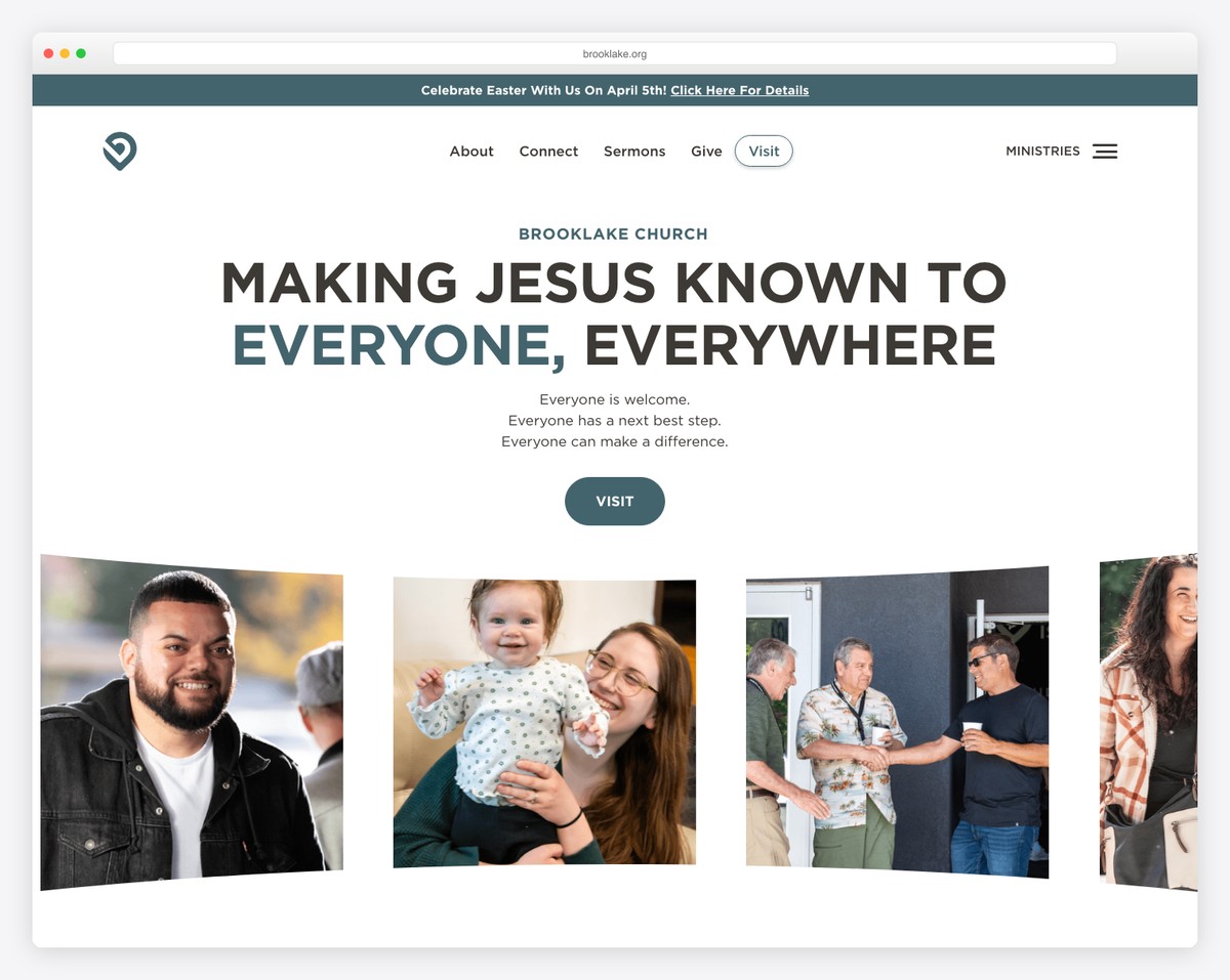 Brooklake Church — Federal Way, WA website screenshot