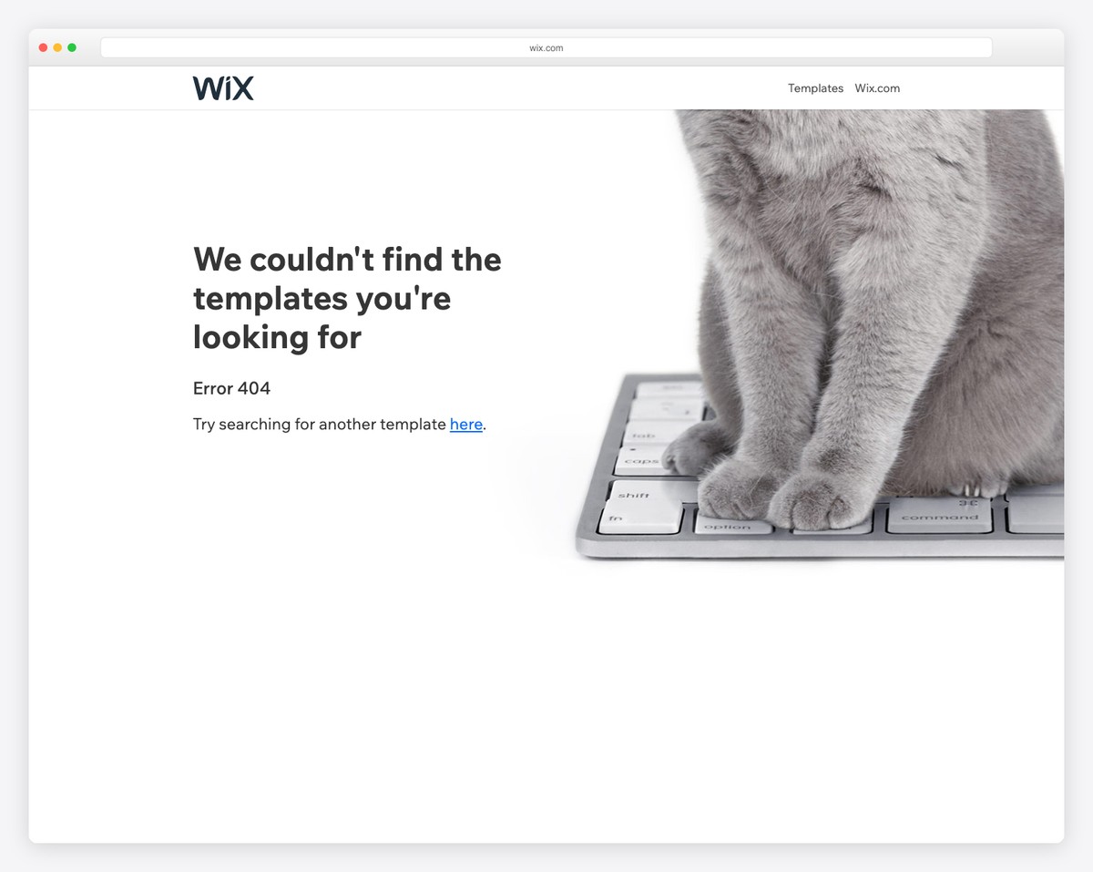 wix templates screenshot