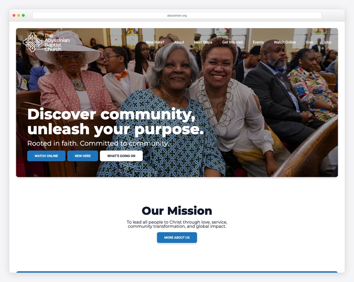 Abyssinian Baptist Church Harlem website