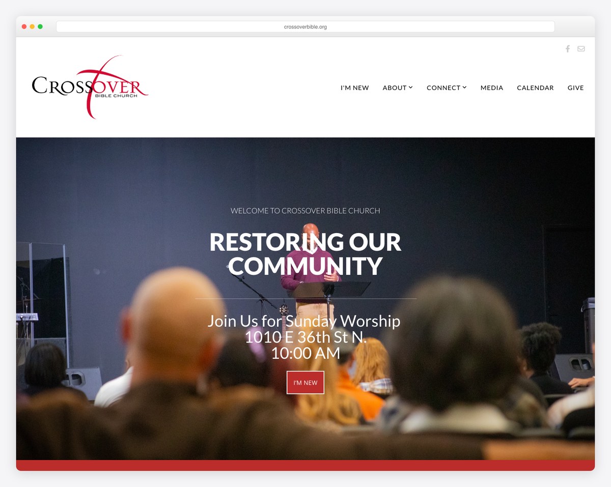 Crossover Bible Church Tulsa website