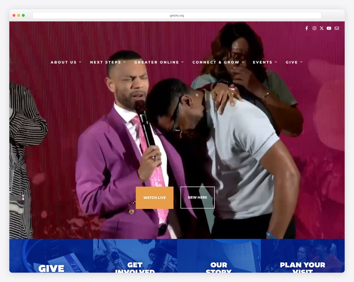 Greater Mount Calvary Holy Church Washington DC website