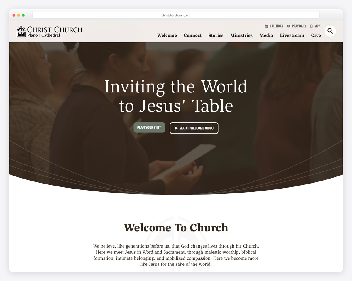 Christ Church Plano Texas website (ACNA)
