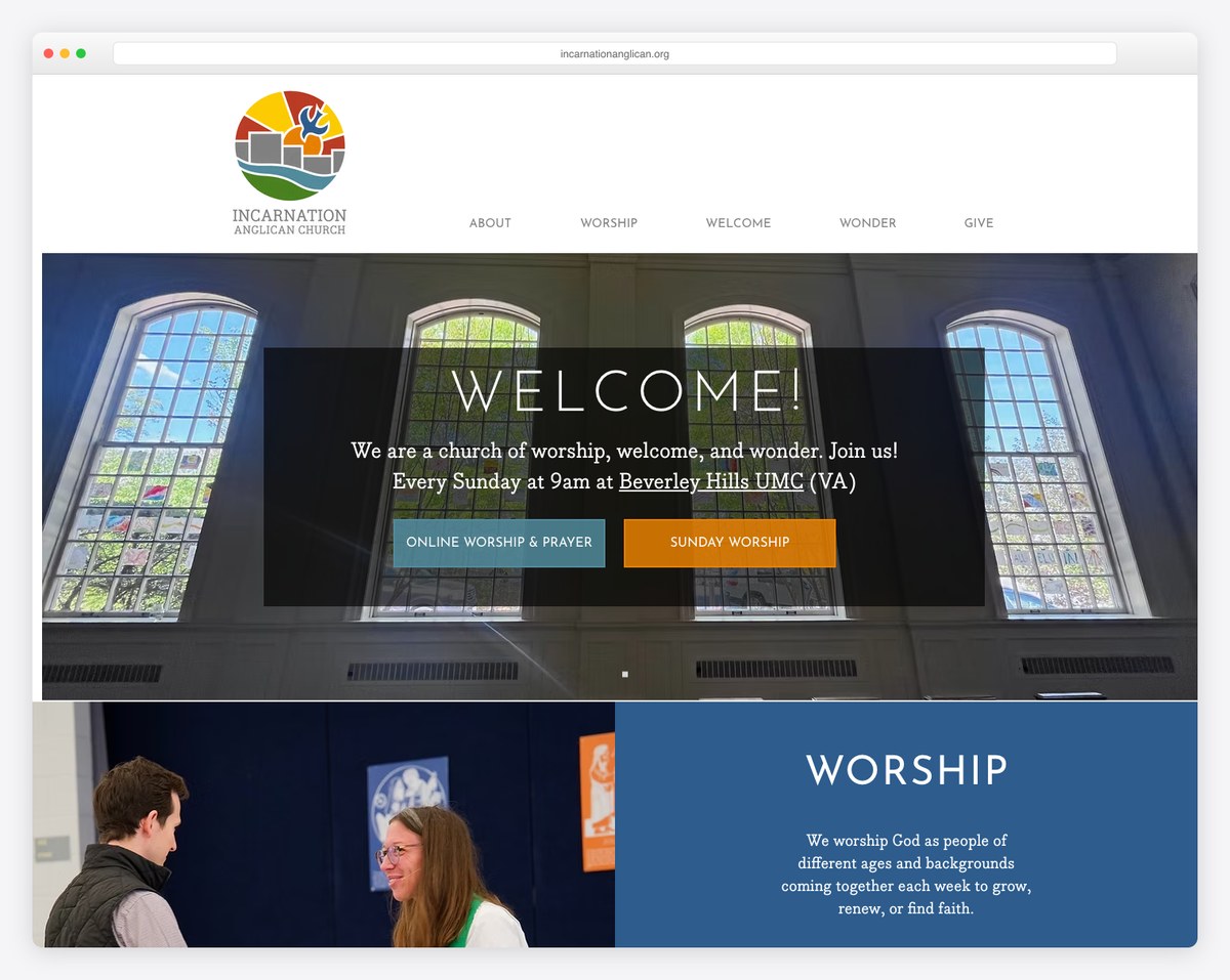 Incarnation Anglican Church Arlington website (ACNA)