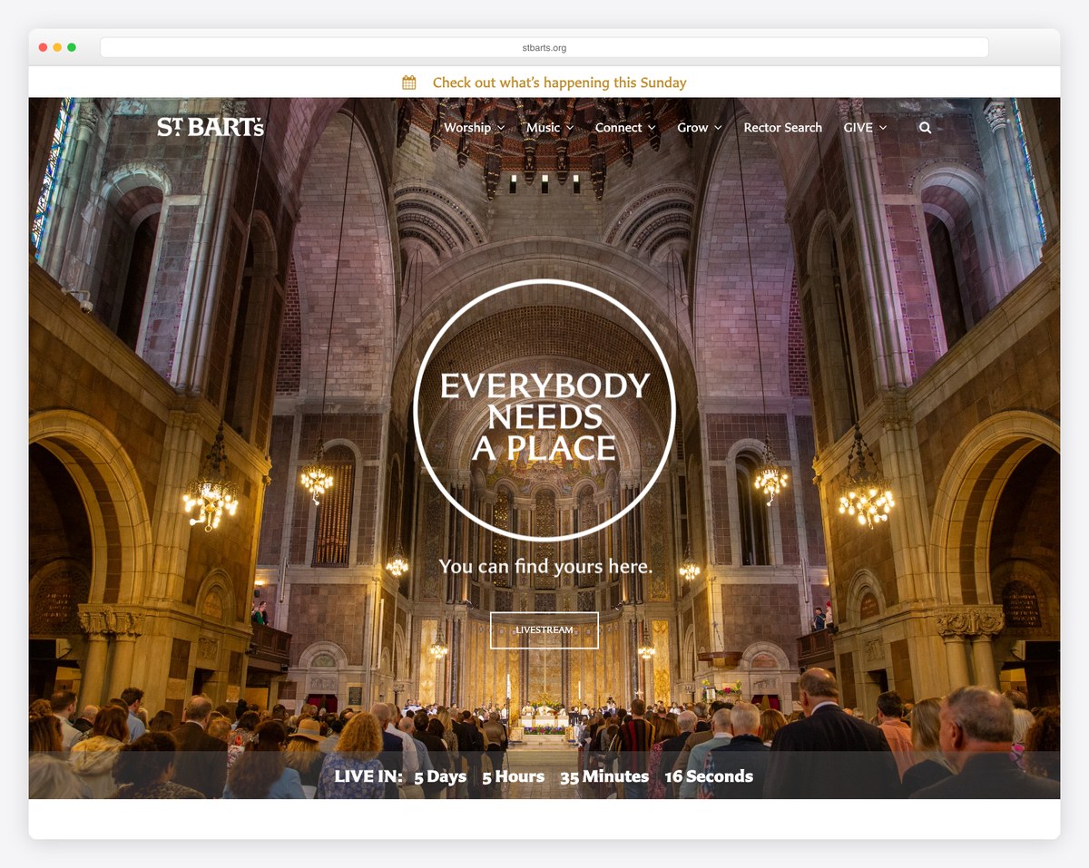 St. Bartholomew's Church New York website (Episcopal)