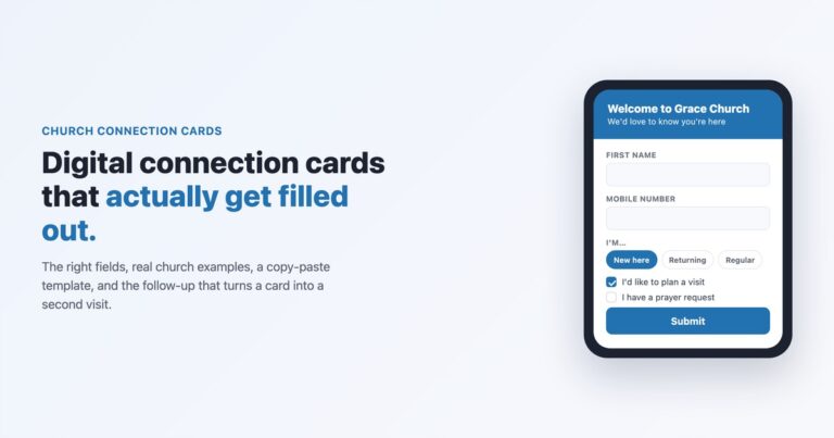 Digital connection cards that actually get filled out