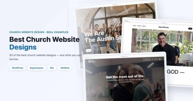 Best church website designs examples