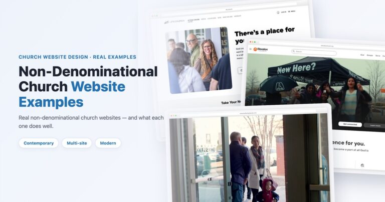 Non-denominational church website examples