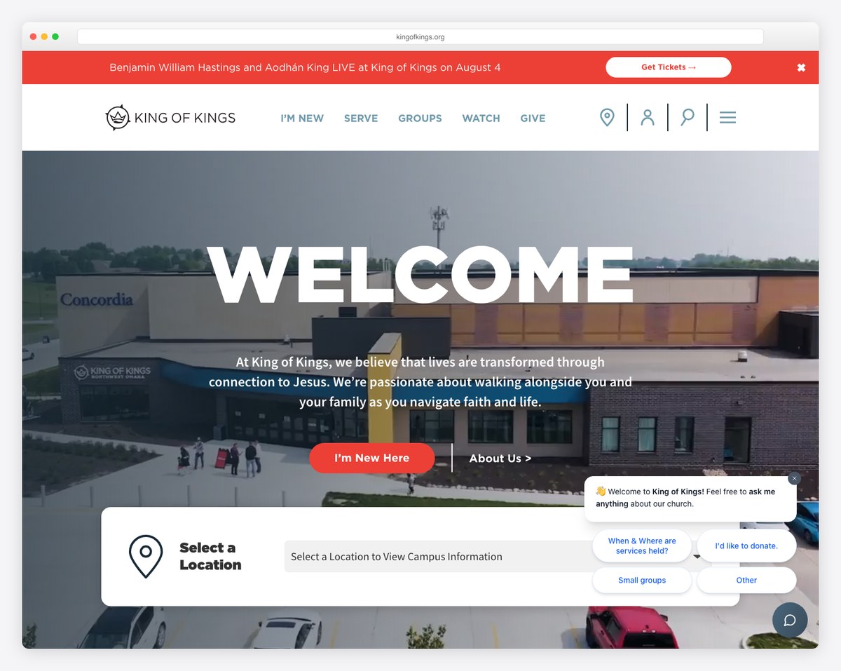King of Kings Lutheran Church Omaha website (LCMS)