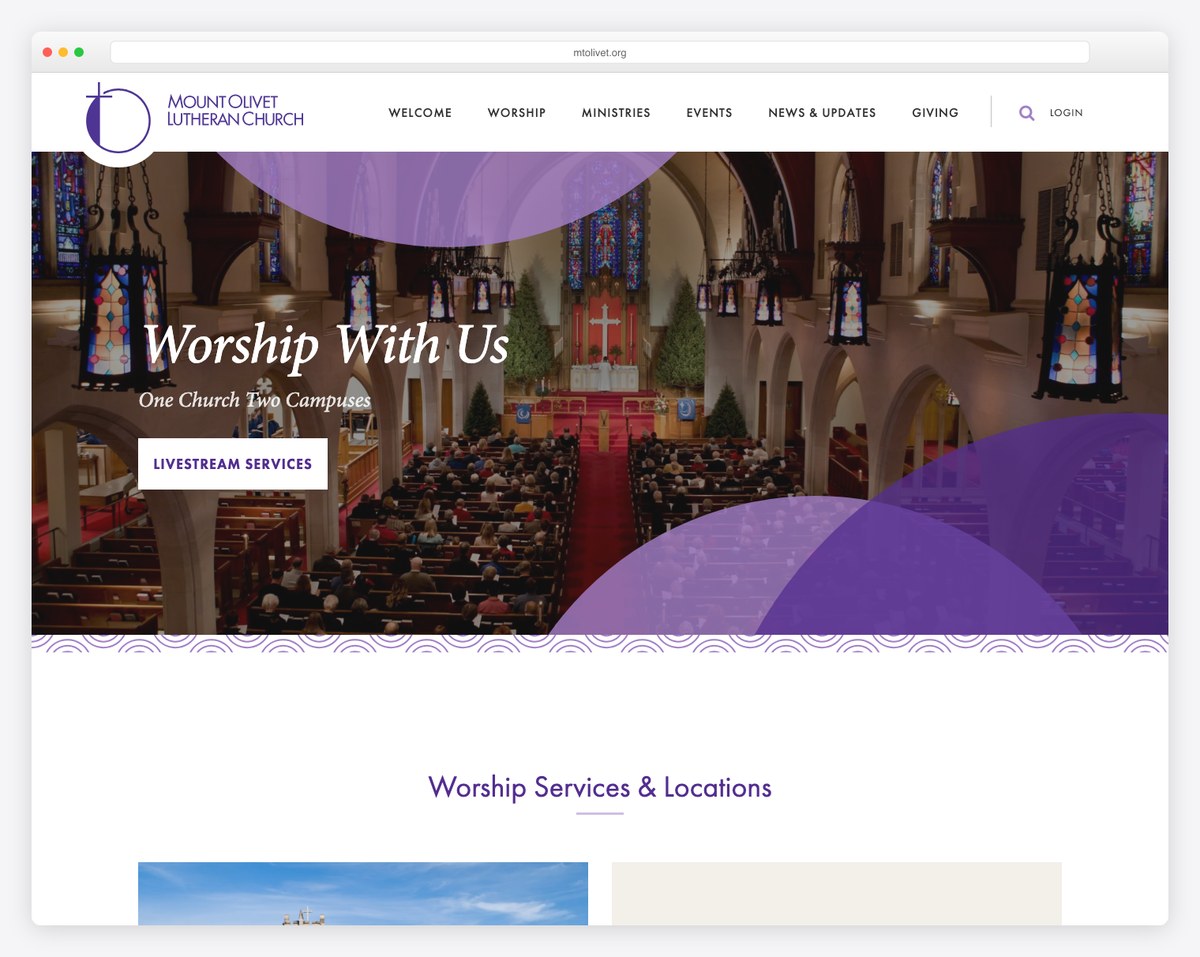 Mount Olivet Lutheran Church Minneapolis website (ELCA)