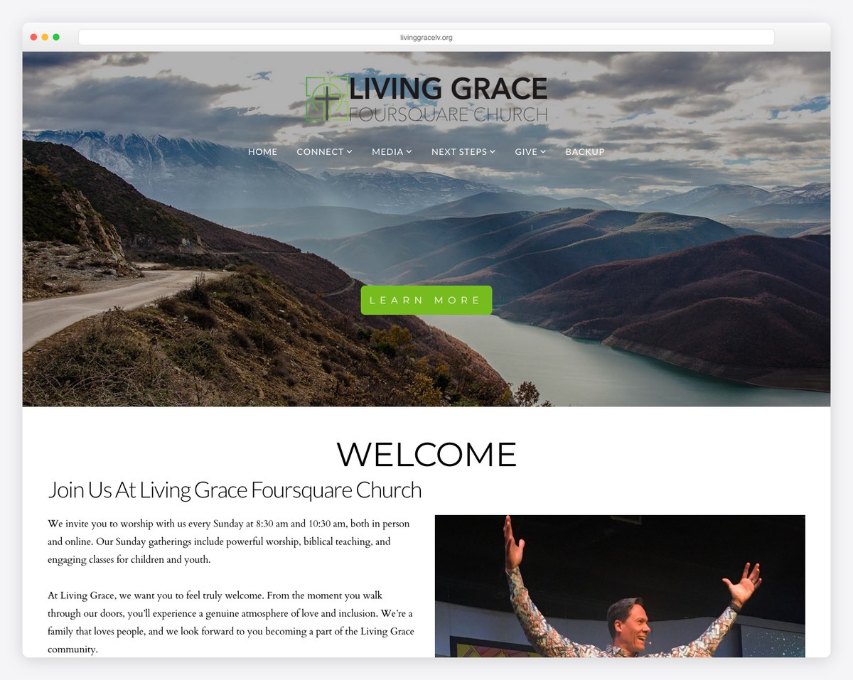 Living Grace Foursquare Church Las Vegas website (Foursquare)