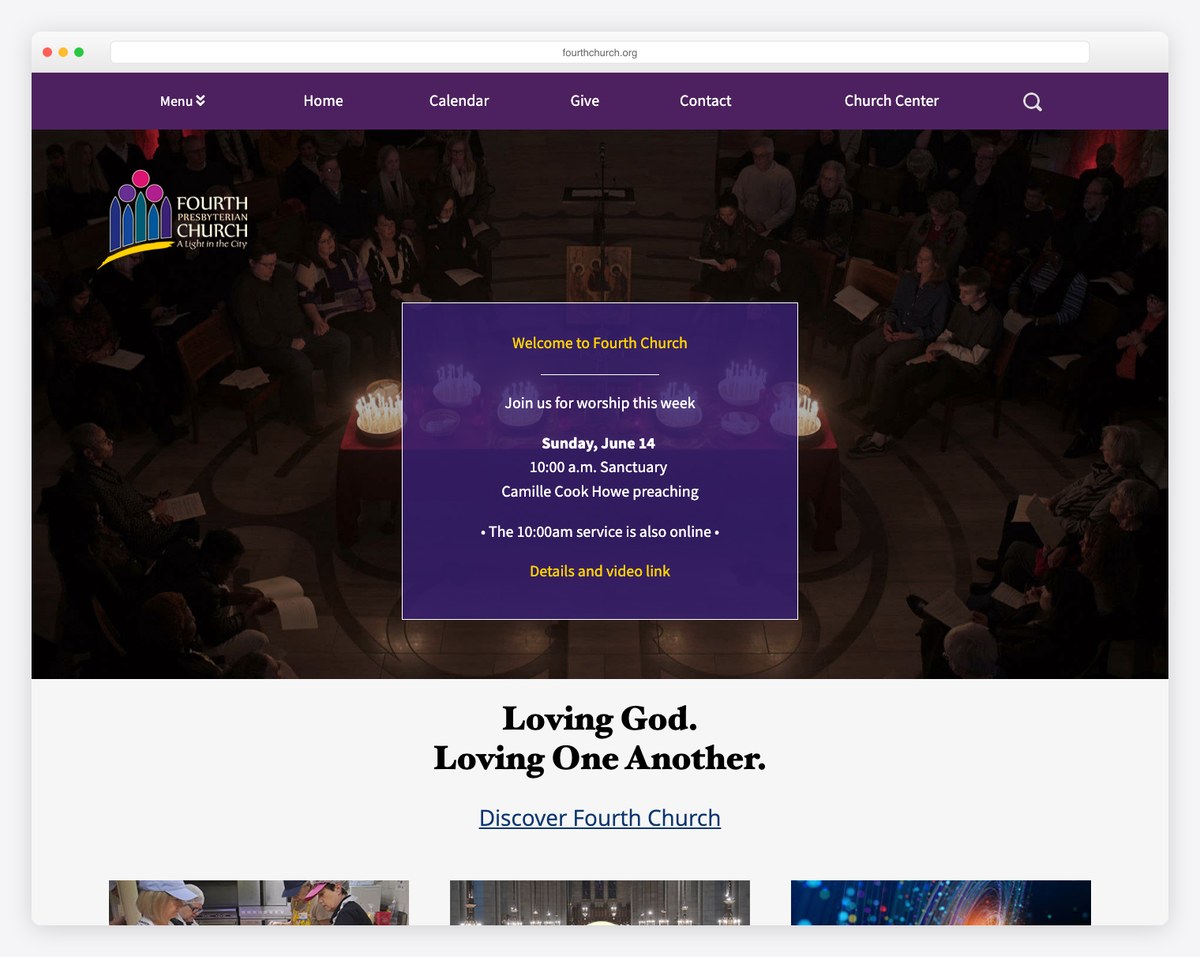 Fourth Presbyterian Church Chicago website (PC(USA))