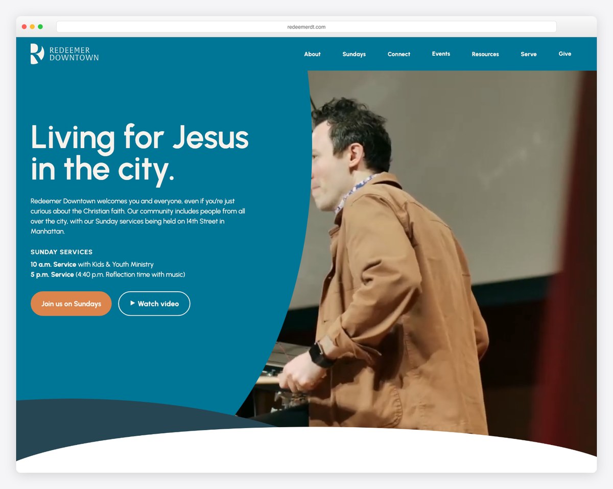 Redeemer Downtown New York Presbyterian church website (PCA)