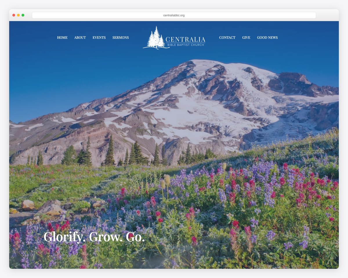 Centralia Bible Baptist Church website built on Tithe.ly Sites